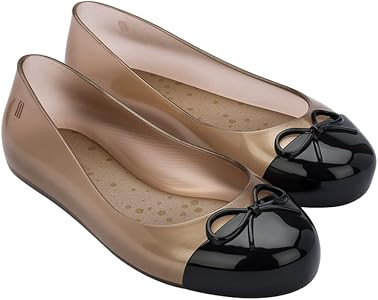 mini melissa Sweet Love Cap Toe Dress Shoes for Little Kids & Big Kids - Girls Ballet Flats - Jel... | Amazon (US)