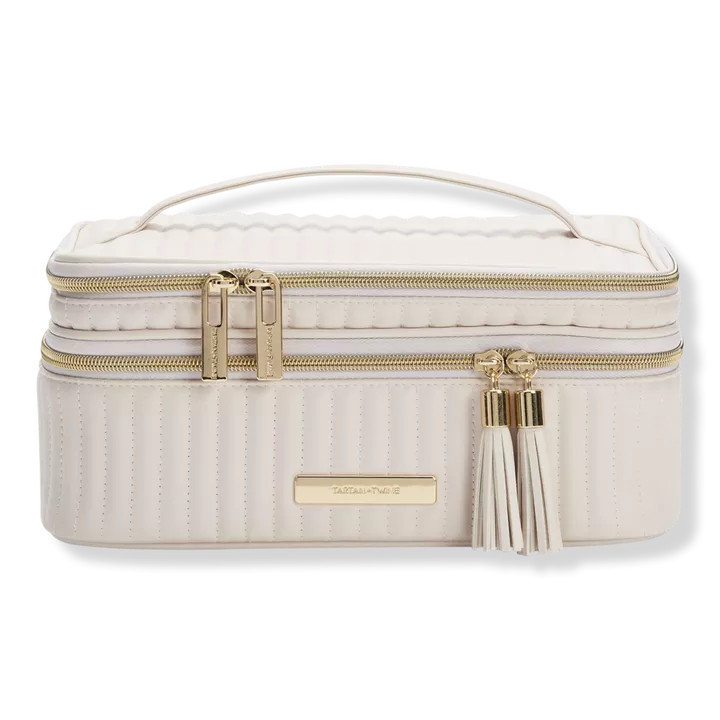 Vertical Quilted Train Case With Mirror | Ulta