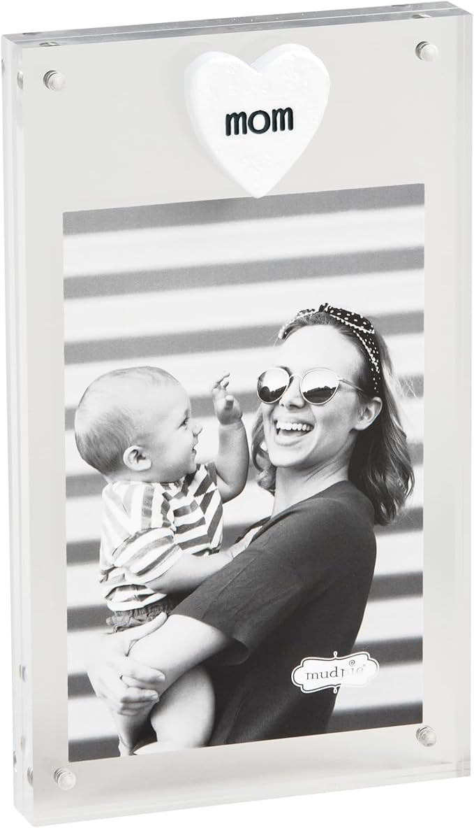 Mud Pie Acrylic Mom Plaque Frame; 8 1/2" X 5" | Amazon (US)
