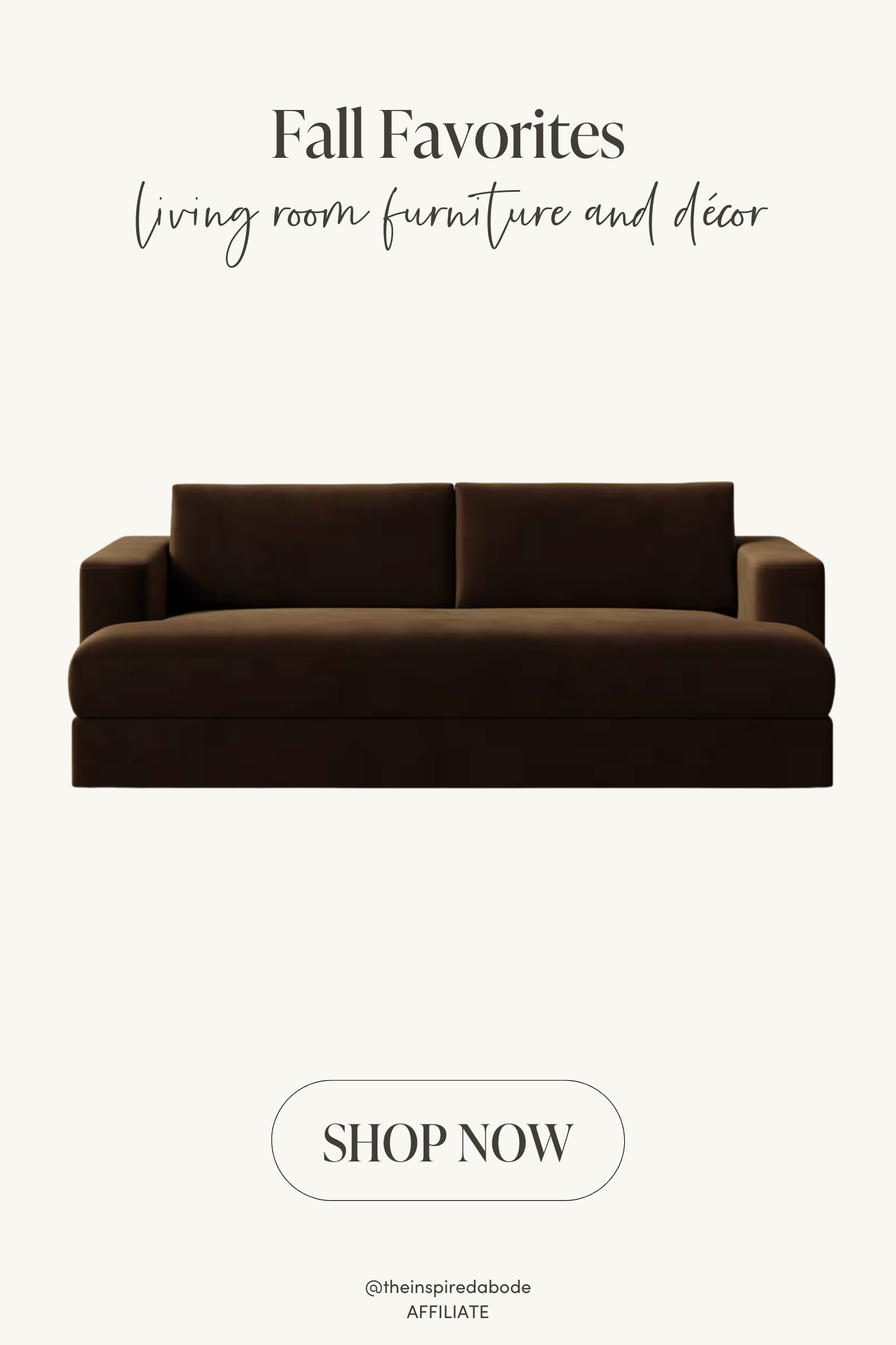 A chocolate velvet sofa = instant cozy. So rich, moody, and timeless for fall 🤎 

 #LTKSeasonal #LTKHome