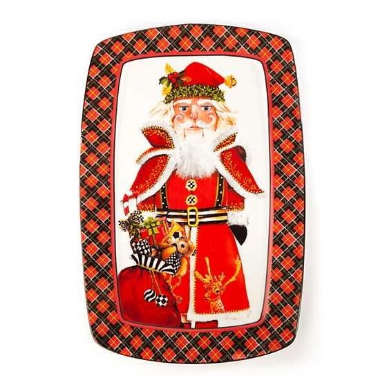 Santa Nutcracker Cookie Plate | MacKenzie-Childs