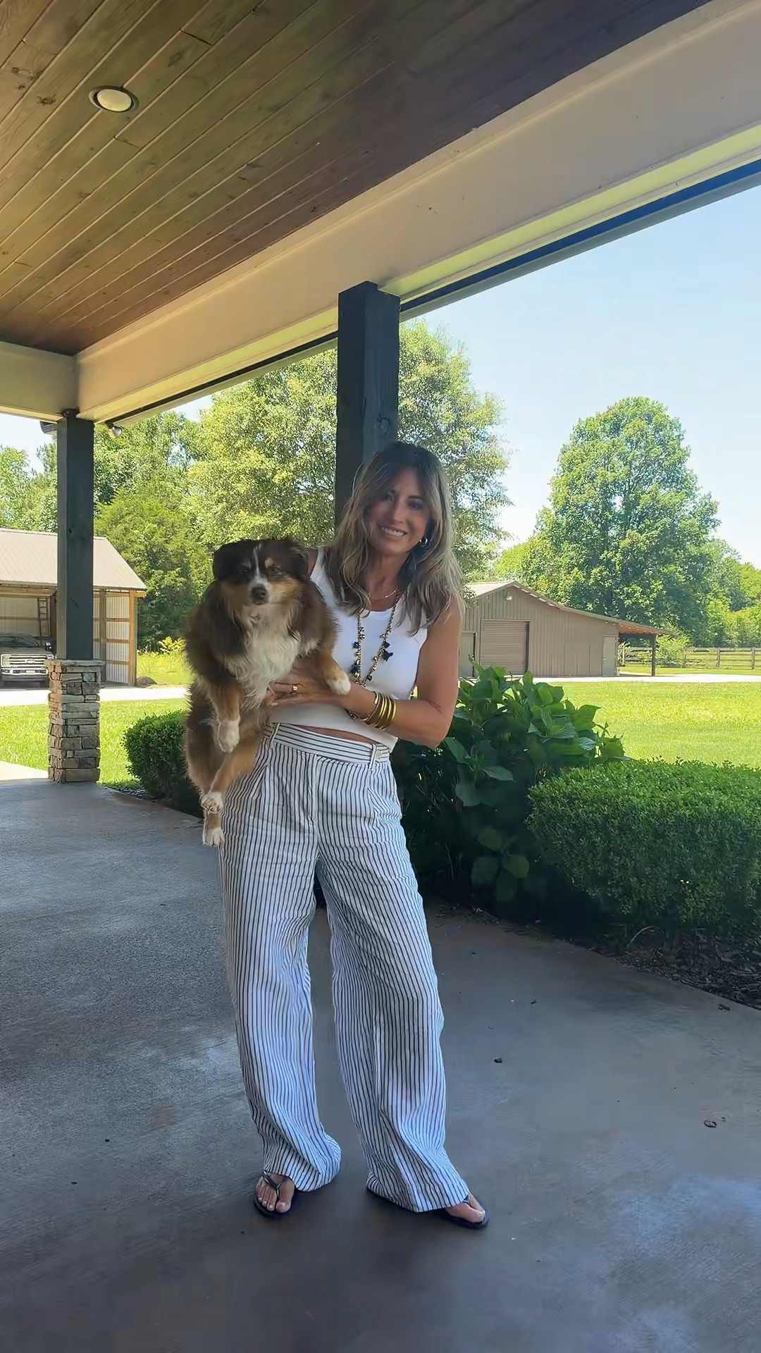 I have this tank in so many colors! Wearing size small! My necklace came from Poshmark! Just search blue heart necklace from Anthropologie ! Pants are old but are from Madewell . I linked some similar! 

Casual Outfit | Linen Pants| Fadhion Over 50 | White Top | Poshmark

#LTKootd #LTKmomlife #LTKOver40