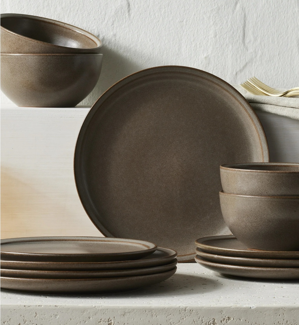 This stunning dining set is back in stock in both brown and cream today 😍. 12 piece set for $39.98!

#LTKHome #LTKFindsUnder50