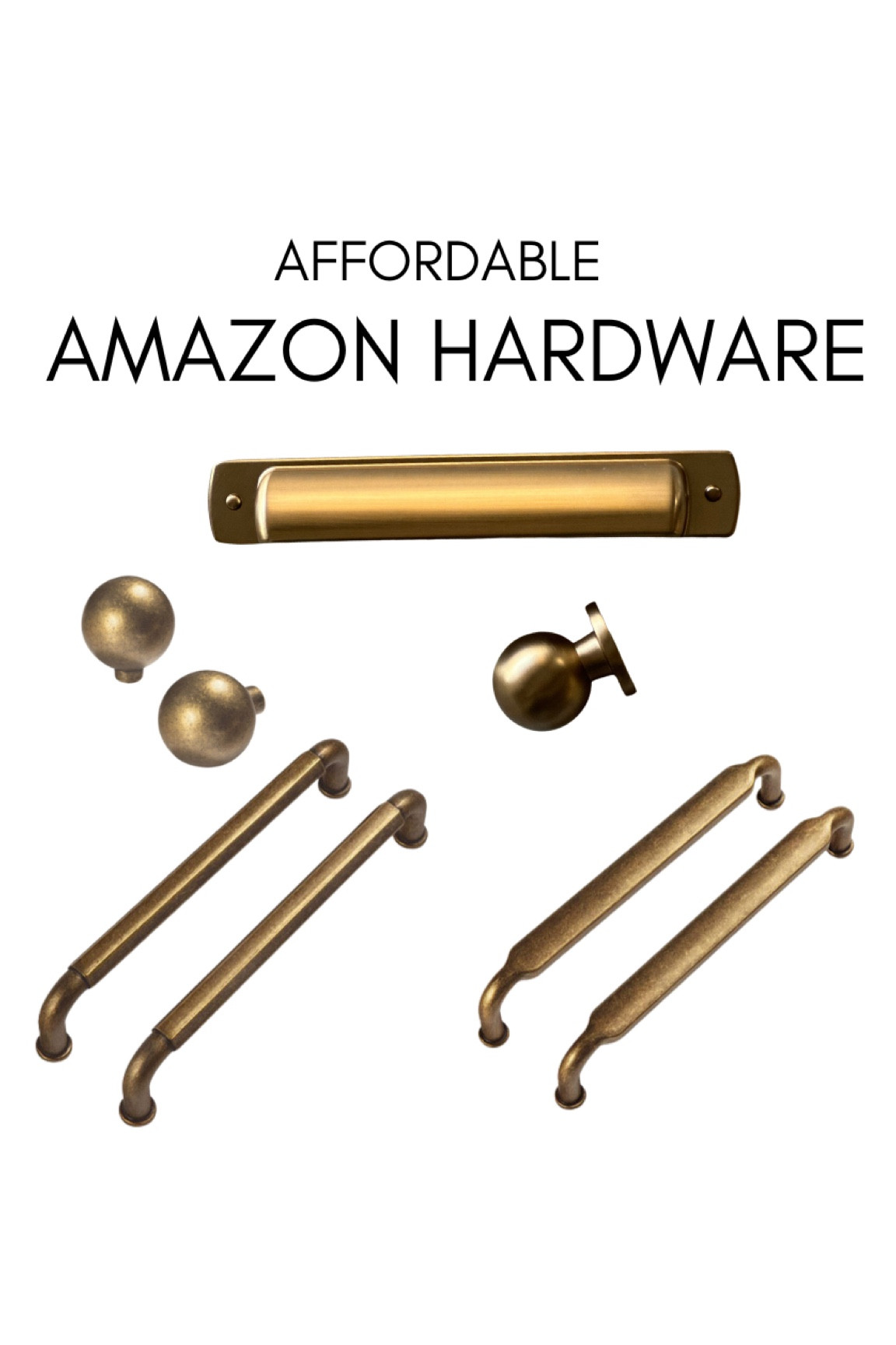 Cabinet hardware, brass hardware, antique brass, cabinet knob, cabinet pull 

#LTKhome