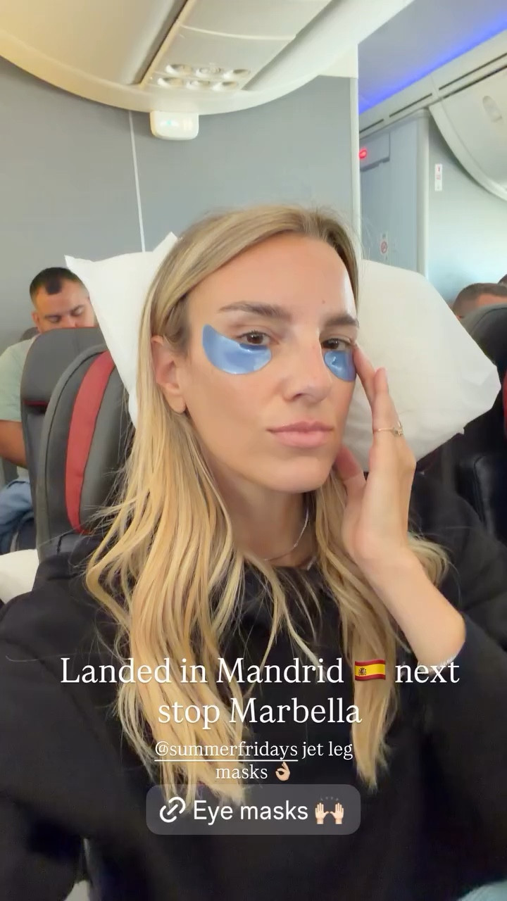 @summerfridays jet leg masks 👌🏼 Landed in Madrid 🇪🇸 next stop Marbella.
Wearing my favorite set from Pangaia (use code LISADC10. I never not travel without my  @bose quiet comfort headphones. 

Sephora sale, travel essentials, beauty must-haves, 

#LTKSaleAlert #LTKTravel #LTKselfcare