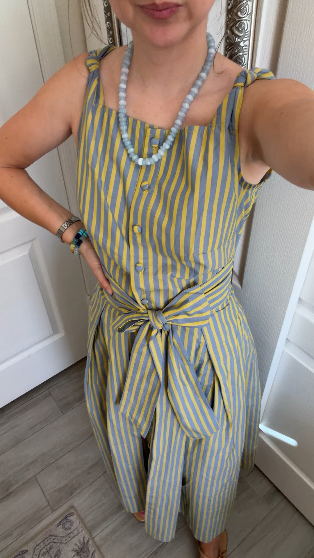 Easy summer dress that actually works for 5’2 — no hemming, no fuss

Lightweight, breathable, and the tie waist gives shape without feeling tight (huge for mom life). The length hits perfectly midi on petites, and I love that it’s one of those “throw on and look put together” pieces I’ll keep reaching for.

Styled it with simple sandals for everyday, but you could easily dress it up with a wedge or elevate with a denim jacket. This is one of those low-effort, high-repeat outfits that earns its spot in your closet.

Dress XS 5ft2 


#LTKPetite #LTKgrwm