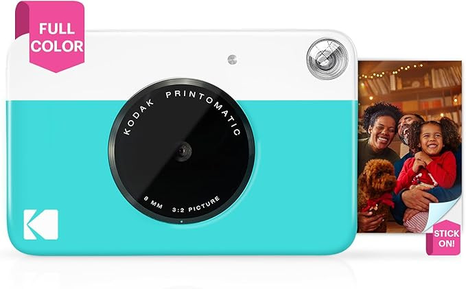 KODAK Printomatic Full-Color Instant Print Digital Camera - Colorful Photos On Zink 2x3" Sticky-B... | Amazon (US)