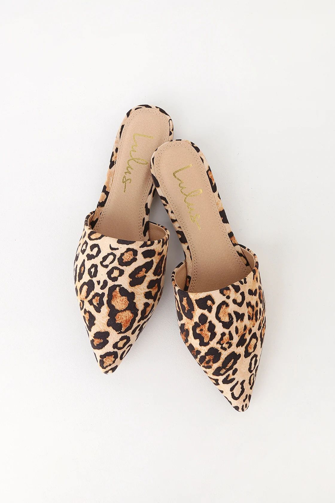 Lorena Leopard Suede Pointed Toe Slides | Lulus (US)