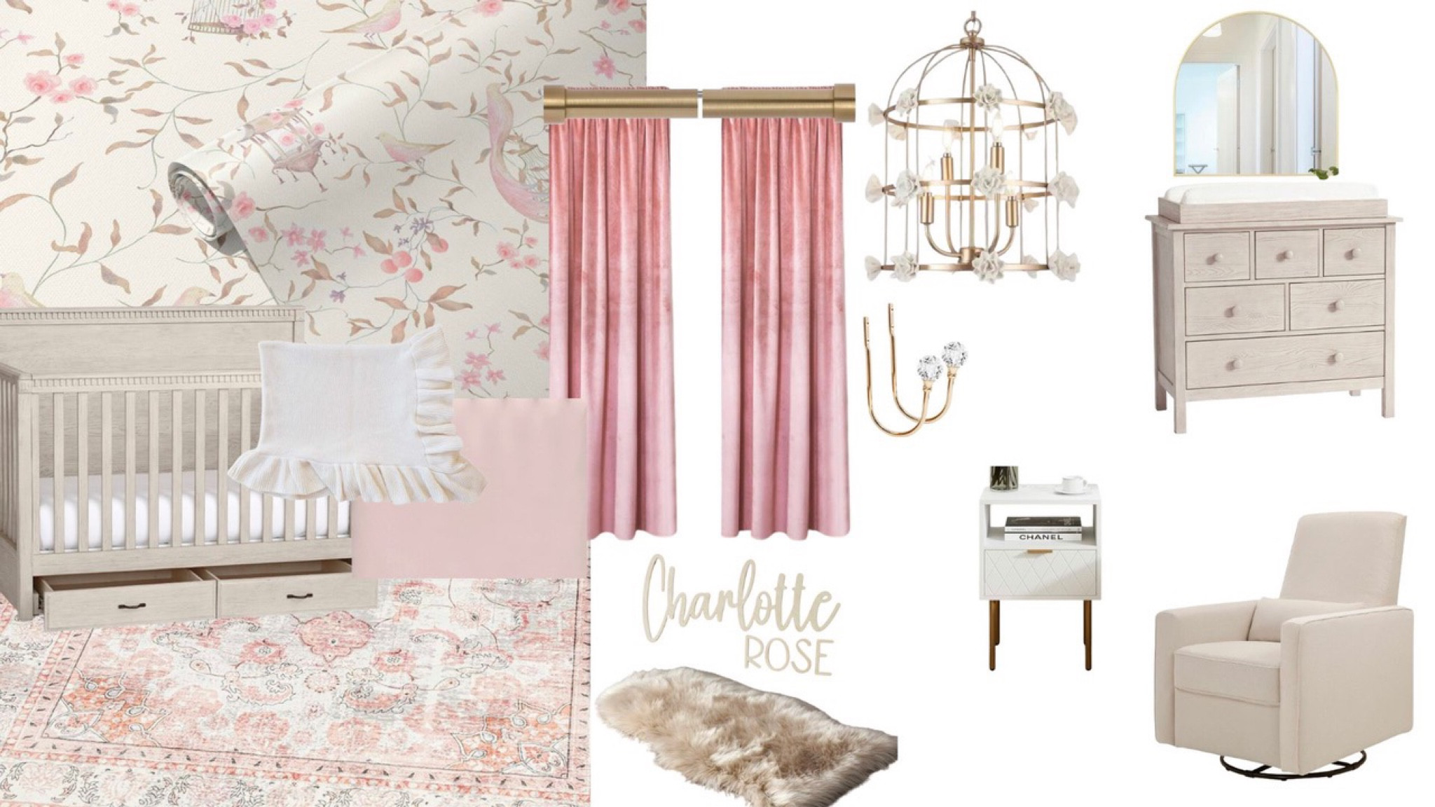 Baby girl nursery design 

#LTKkids #LTKbaby #LTKhome