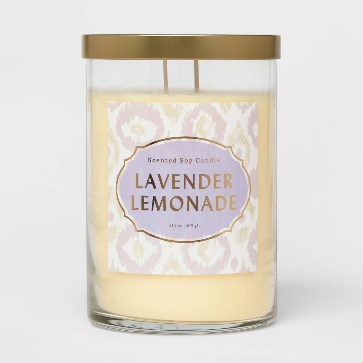 Clear Glass Lavender Lemonade Lidded Jar Candle Pale Yellow - Opalhouse™ | Target