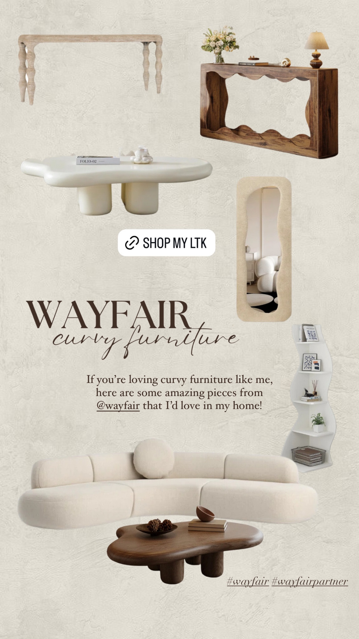 If you're loving curvy furniture like me, here are some amazing pieces from @wayfair that I'd love in my home! 

#wayfair #wayfairpartner

#LTKstyletip #LTKhome