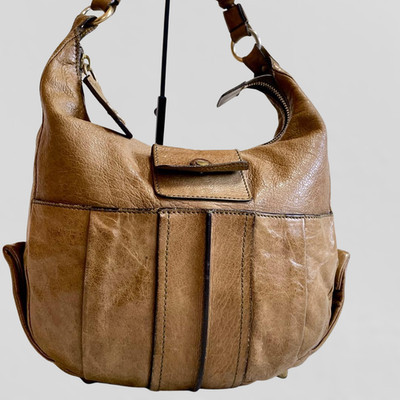 Auténtico Bolso de Hombro Chloe Eloise Media Luna Cuero Marrón Cremalera Para Mujer | eBay US