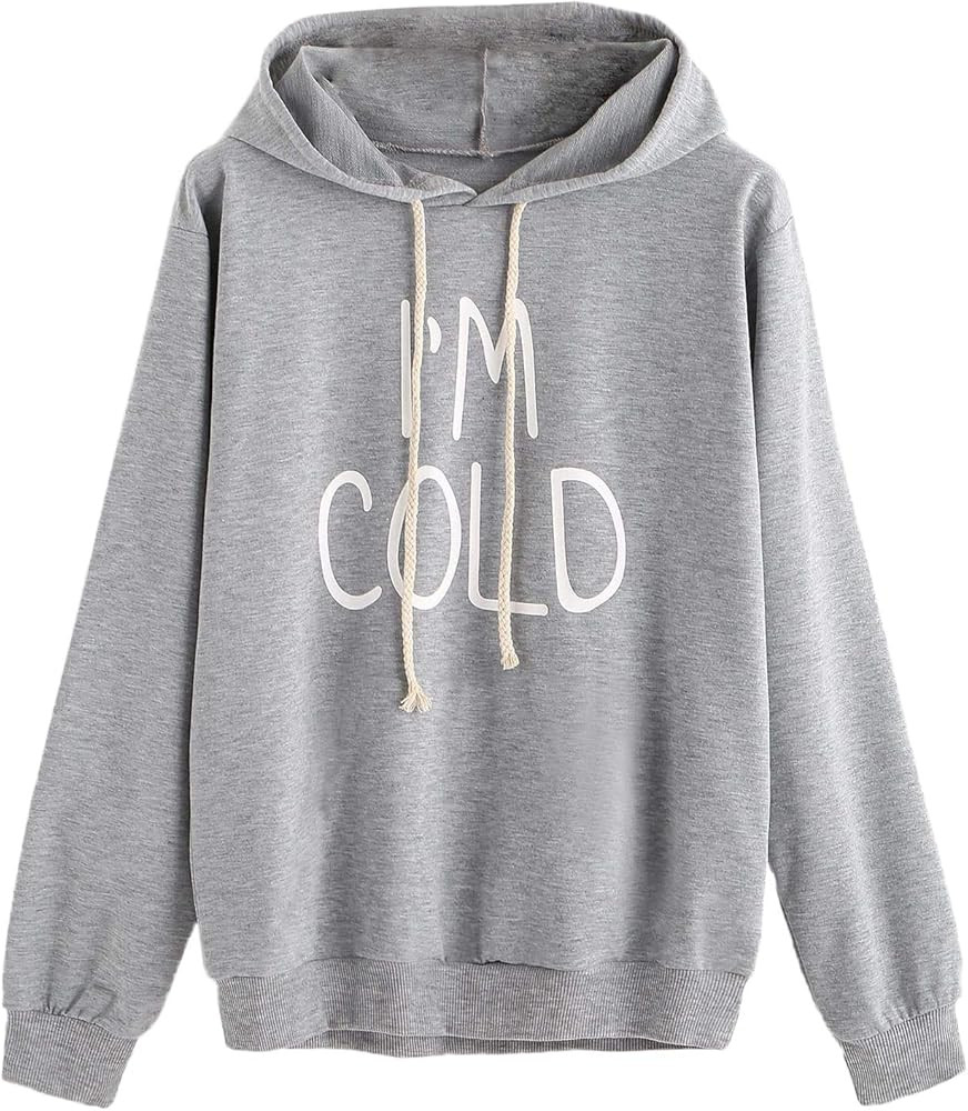 SweatyRocks Women's Hoodies Long Sleeve Pullover Drawstring Sweatshirt Hoodies with Pocket | Amazon (US)