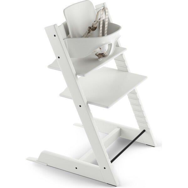 Tripp Trapp® High Chair (includes Tripp Trapp® + Baby set), White | Maisonette