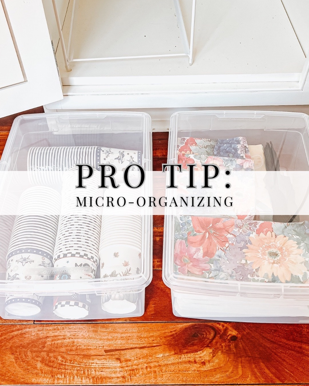 Micro organizing = smaller categories within a larger category.

Think designated sections for paper plates, napkins, cups and cutlery rather than one catch-all entertaining bin. Micro categorizing is what keeps a system from turning into a catch-all 👏🏼

Like anything in organizing, there’s a time and place for micro organizing. Not every space needs it, but in the right areas such as this one it can be a game changer!

#organizedbyjm #homeorganizationtips #organizingtips #hometips #thecontainerstoreambassador