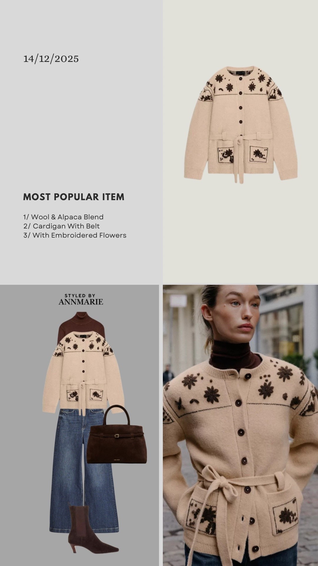 Most popular item this week was thus belted cardigan 

#LTKstyletip #LTKwinter