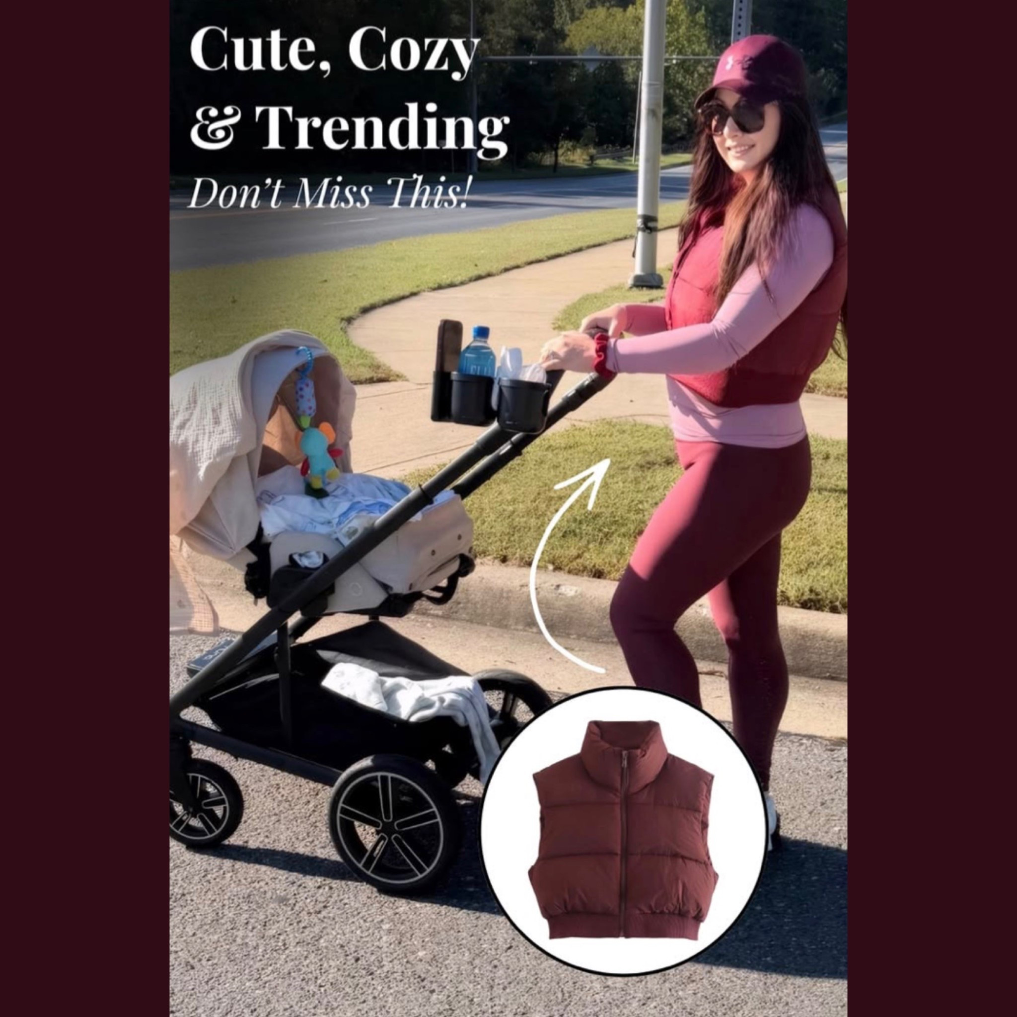 Just in case you missed it , I am still obsessed with my cropped vests! Specially the one in burgundy! 

#LTKmorningroutine #LTKfitnessgoals #LTKmomlife