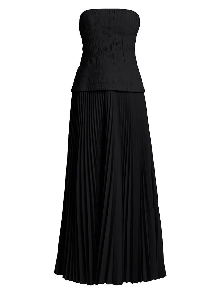 Women's Bristol Strapless Midi-Dress - Black - Size 8 | Saks Fifth Avenue