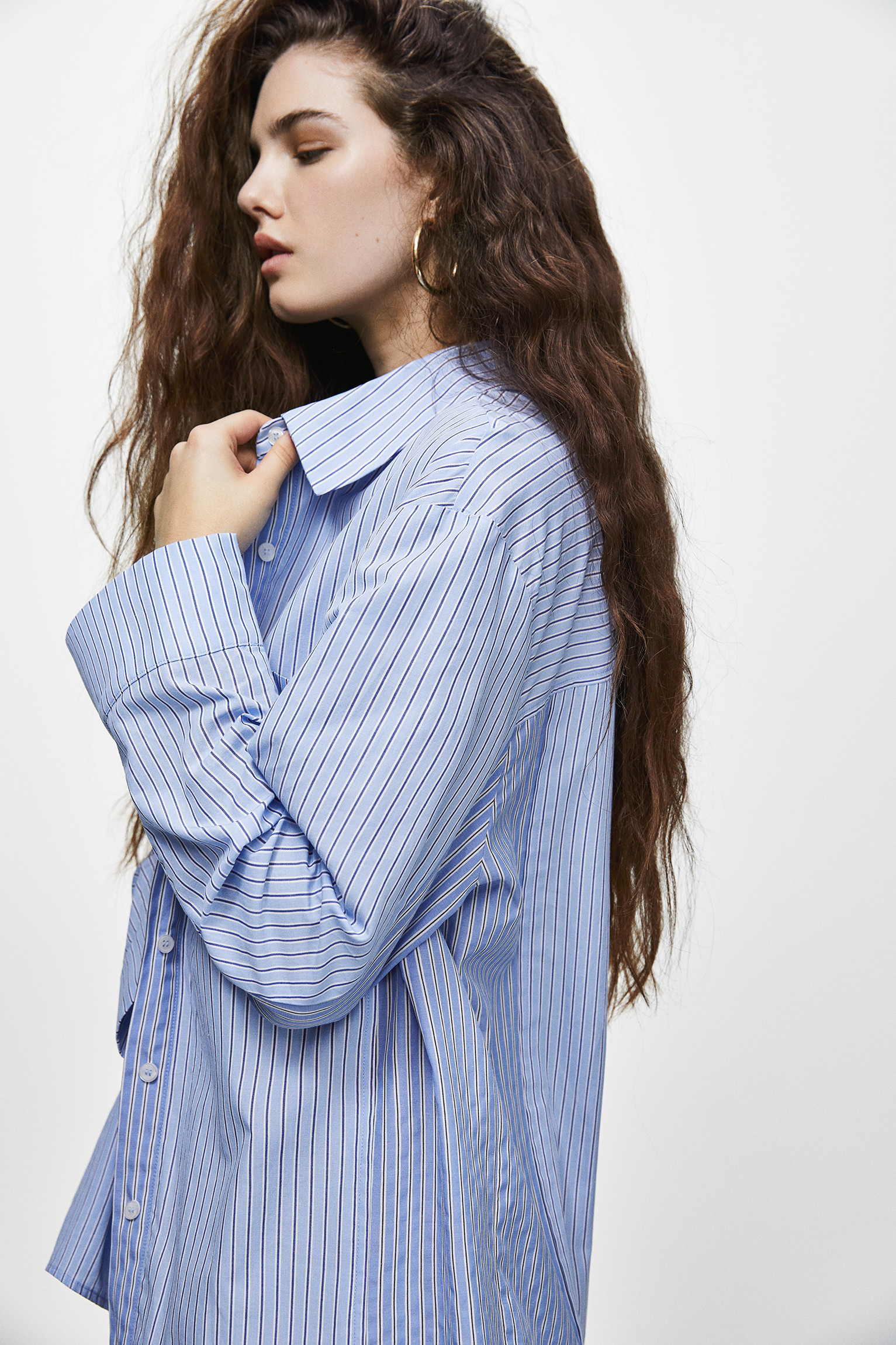 Gestreiftes Popelinhemd | PULL and BEAR DE