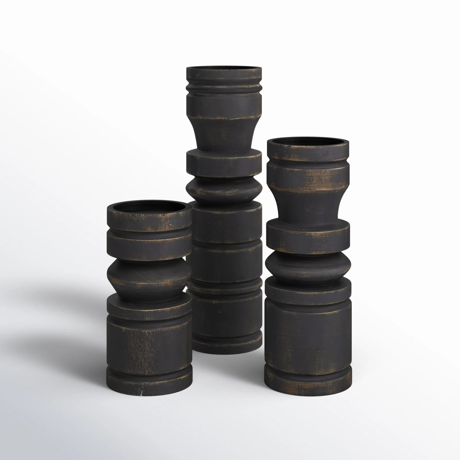 Birch Lane™ 3 Piece Wood Tabletop Candlestick Set & Reviews | Wayfair | Wayfair North America