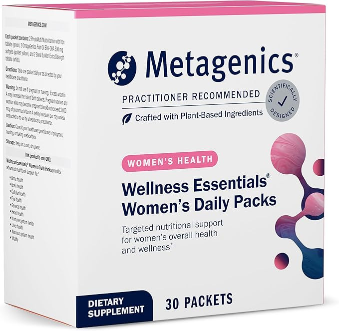 Metagenics Wellness Essentials Women’s - Daily Packets* - Multivitamin, Omega‑3s & Antioxidan... | Amazon (US)
