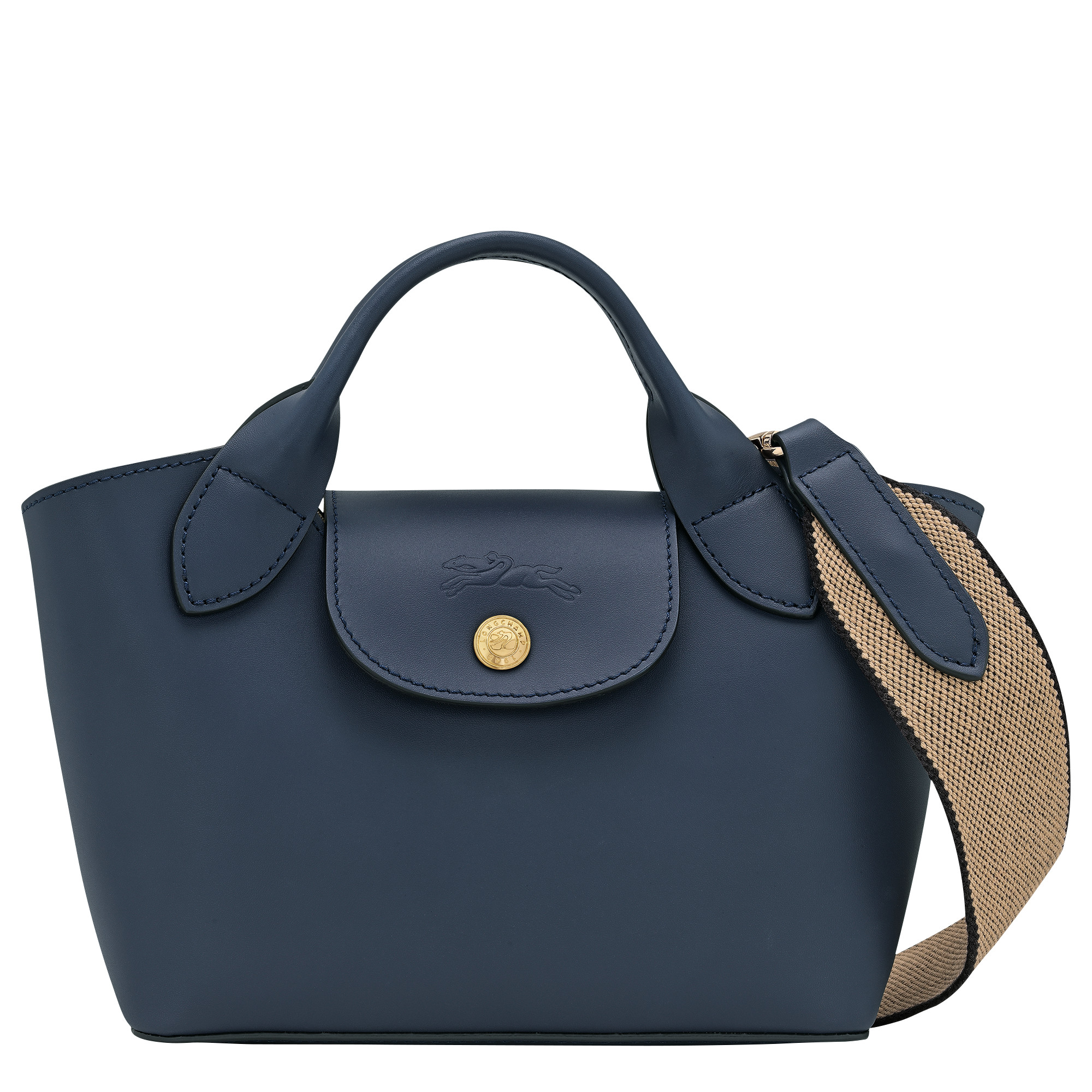 Épure XS Tote bag Navy - Leather | Longchamp US | Longchamp