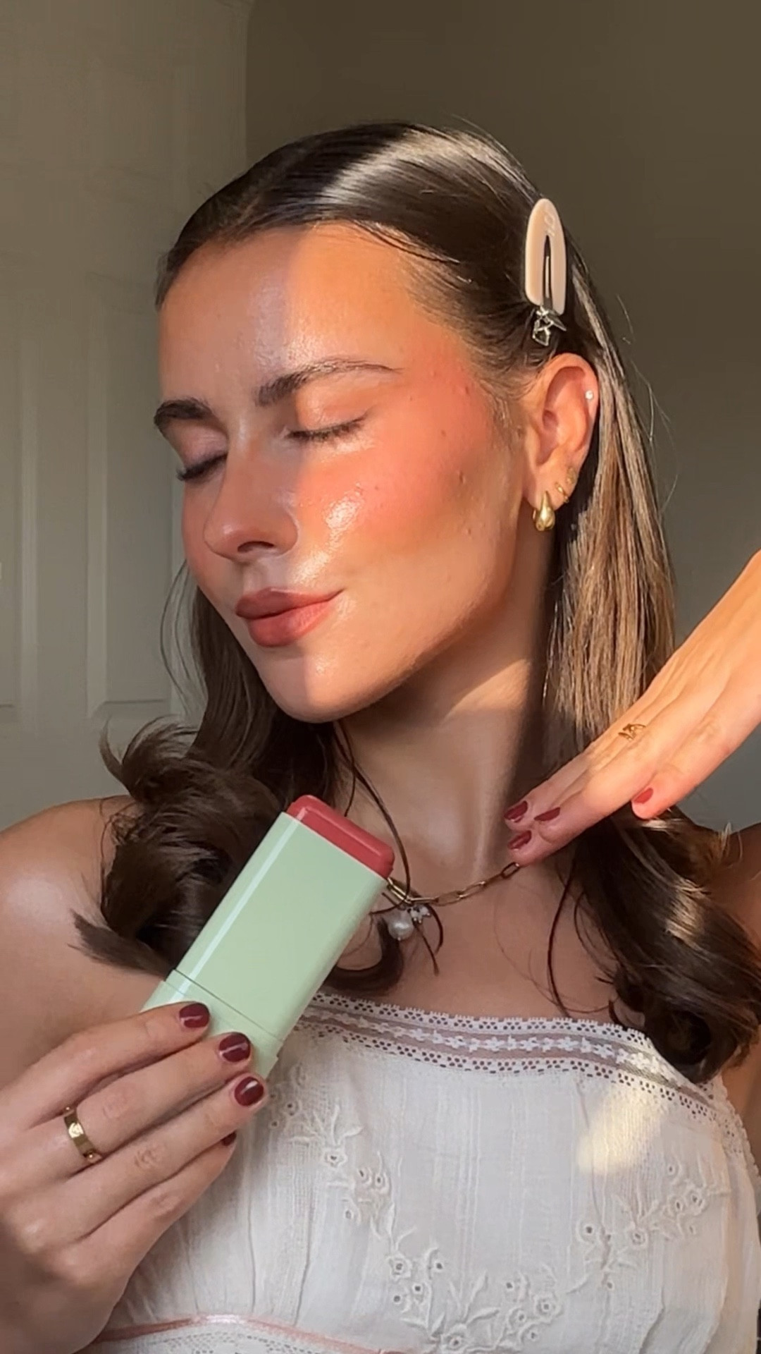 ON SALE RN!! the bronzer version got 1.7 million views last year and there’s a reason why.. I’m calling this new shade as the next viral blush!! 🍒 the absolute perfect cold-girl, glowy, hydrating blush for winter, in the prettiest dewy formula ❤️

@pixibeauty on-the-glow blush tinted moisture stick in new shade Ruby ♥️ I think this is my favourite so far!! 

*some items maybe be PR gifted but with no obligation to post 

#pixibeauty #ontheglow #blushstick #coldgirlmakeup #trending #pr #grwm 

•
•
•
•
•
•
•
Makeup looks, festival makeup, cream bronzer, cream contour, makeup tutorial, glowy makeup, makeup look, beauty creator, first impressions, full face, new product, trending product, trendy makeup, makeup trends, beauty community, Pixi by Petra, gifted products, pr package, unboxing, cream makeup, soft makeup, cloud makeup, clean girl look, london blogger, content creator, microinfluencer, looped video, fenty, rare beauty, Gisou, skincare, glowy skin, summer makeup, sunkissed, sunburnt blush

#LTKsale #LTKbeauty #LTKCyberWeek