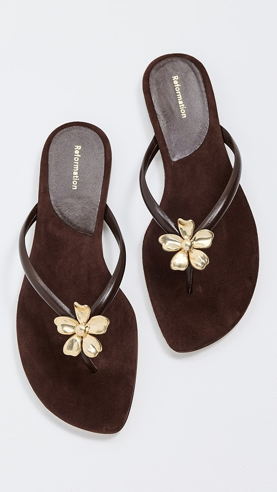 Reformation Onyx Thong Sandals | Shopbop | Shopbop