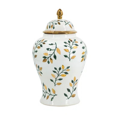 Ginger Jar - Green/Gold/White | Wayfair North America