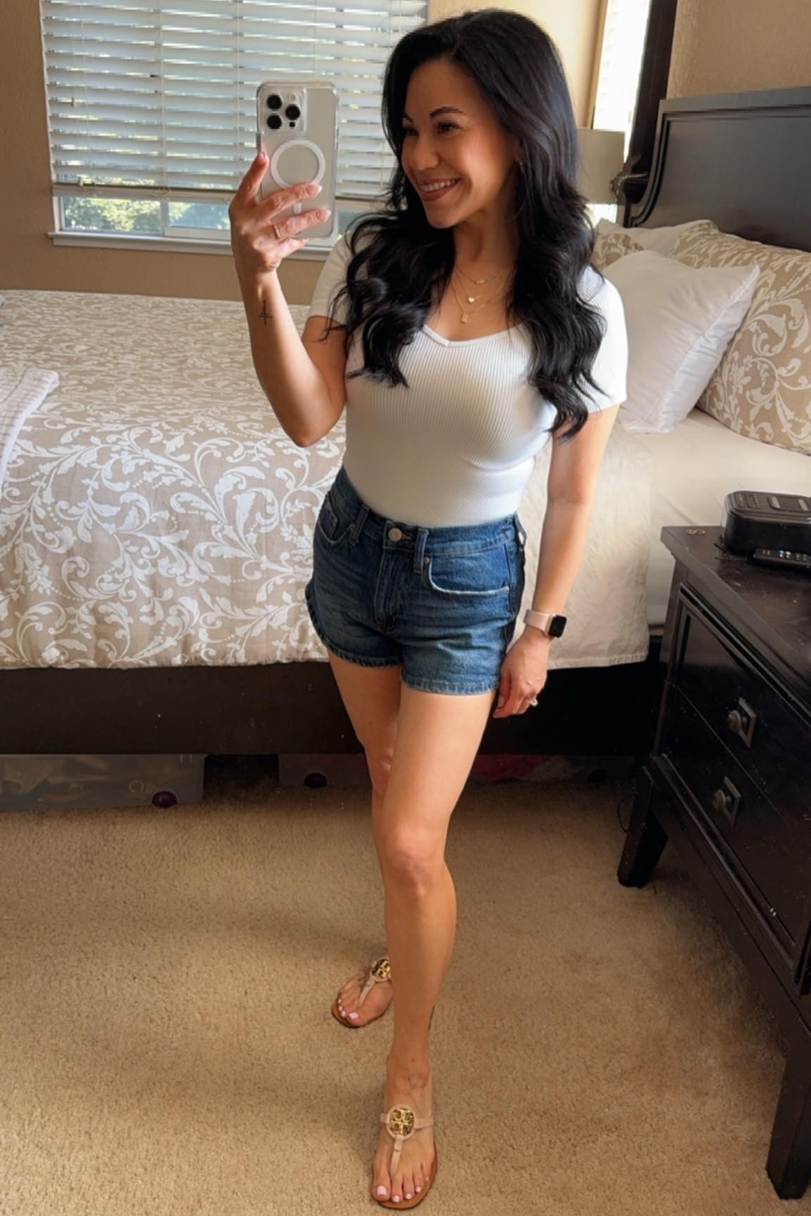 The easiest part of throw and go mom jean shorts I own! These are too good! 😊 

#LTKfindsunder50 #LTKSeasonal