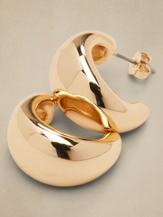 Chubby Curve Hoop Earrings | Banana Republic Factory