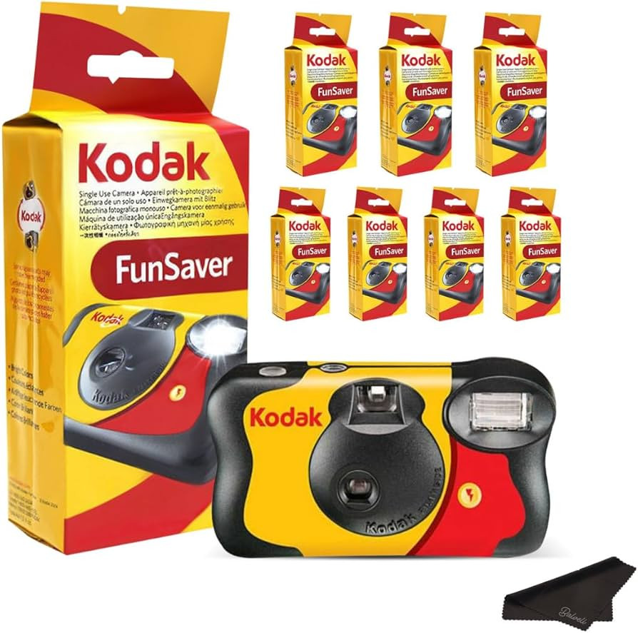 Kodak Funsaver Disposable Camera Bulk one time Single use 7-Pack 27exp 35mm Camera Bundled with B... | Amazon (US)