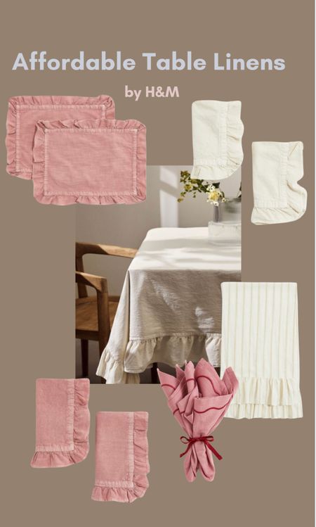 Affordable table linens ruffle tablecloth 

#LTKHome #LTKFindsUnder50 #LTKStyleTip