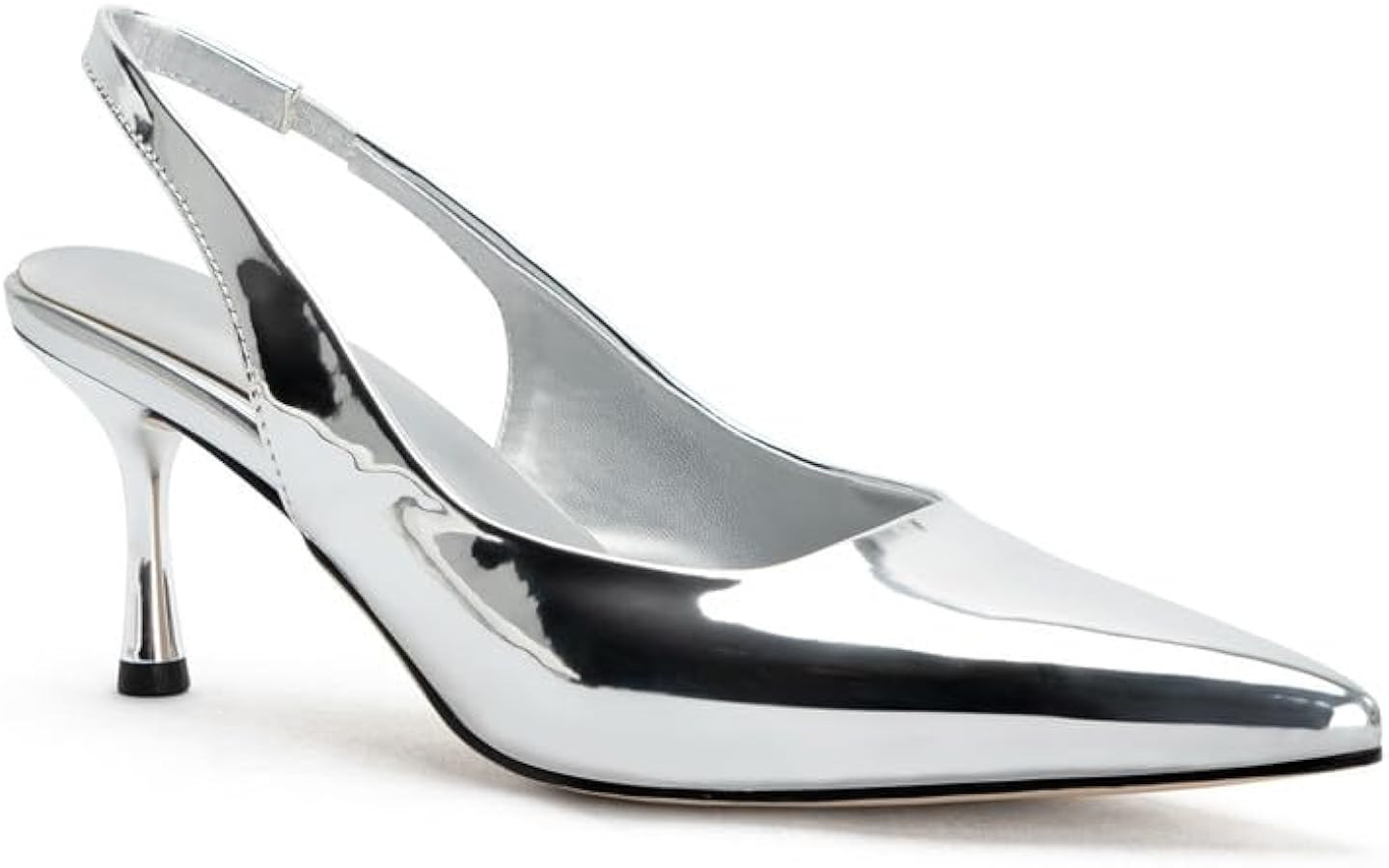 heelchic Metallic Pumps Shoes Women,Slingback Heels for Women,Sling Back Kitten Heels,Dress Shoes... | Amazon (US)