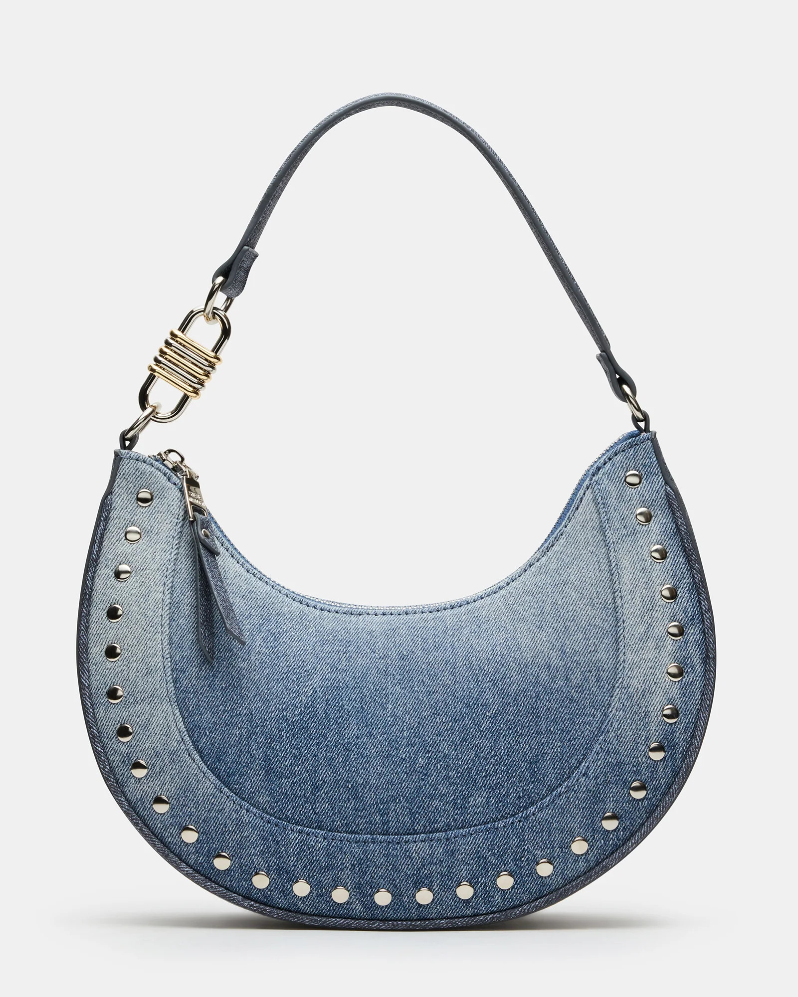 LIAMM Bag Denim Shoulder Strap Dome-Studded Women's Handbag | Steve Madden (US)