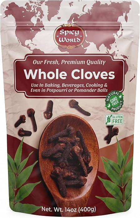 Cloves Whole Bulk 14 Oz Bag - Pure, Non-GMO, Premium Hand Picked Quality - Great for Foods, Clove... | Amazon (US)