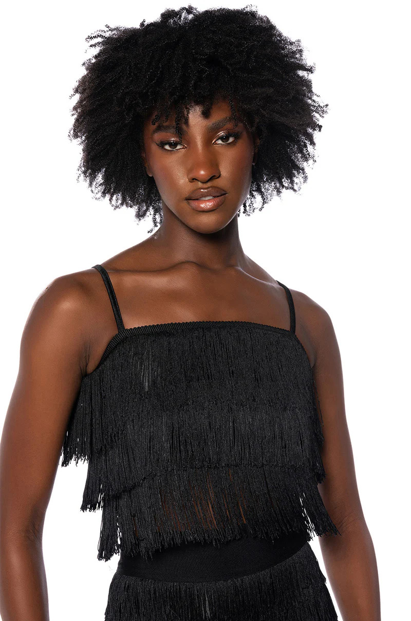 BEST EVER FRINGE TANK TOP IN BLACK | AKIRA