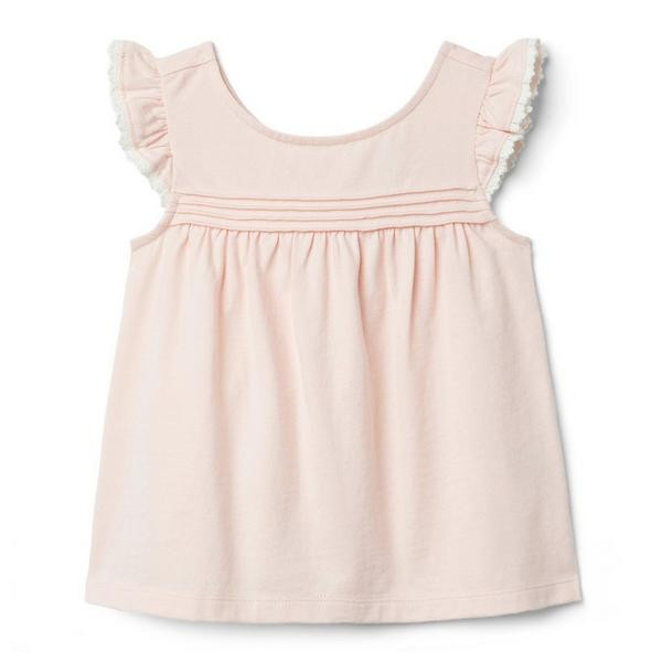 Pintuck Ruffle Sleeve Top | Janie and Jack