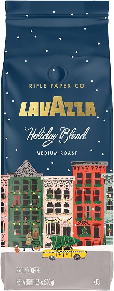 Lavazza + Rifle Paper Co. Holiday Blend Ground Coffee Medium Roast 10.5 oz. (Pack of 1) | Amazon (US)