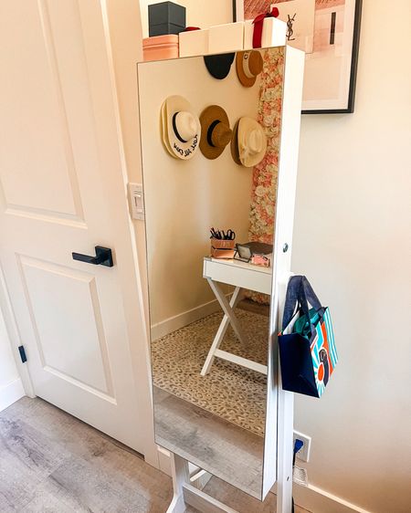 Jewelry organizer with mirror from Amazon is 10/10! 

#LTKhome #LTKsalealert #LTKbeauty