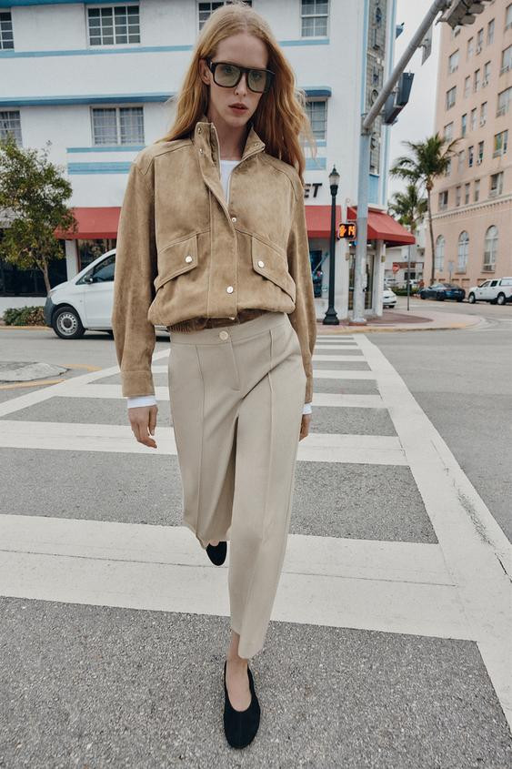 CULOTTE TROUSERS WITH SEAM DETAIL | Zara UK