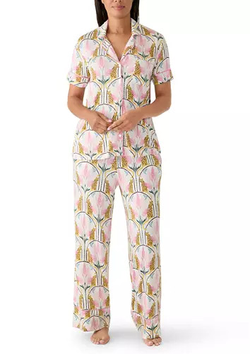 Short Sleeve Shirt and Pants Pajama Set | Belk