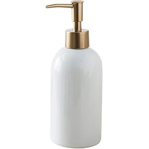 Fivtyily Simple Style Soap Dispenser Refillable Ceramic Lotion Bottle for Liquid Organic Soap Hand D | Amazon (US)