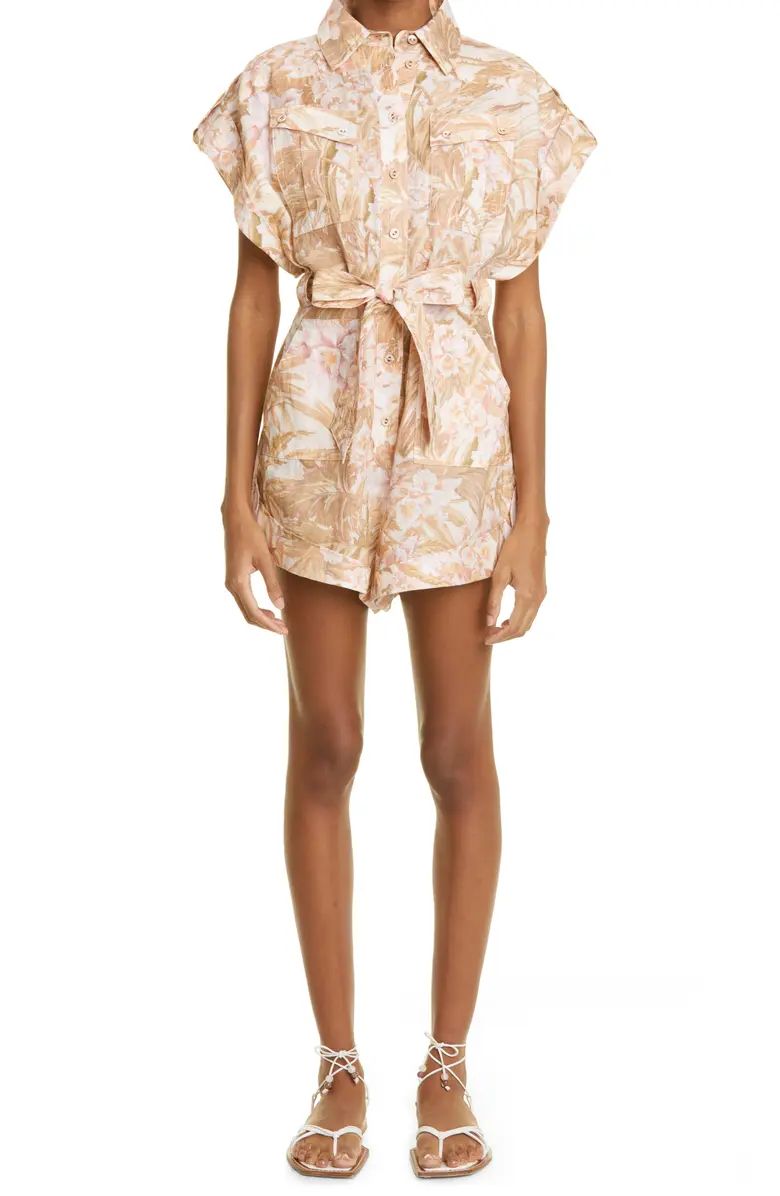 Zimmermann Andie Linen Romper | Nordstrom | Nordstrom