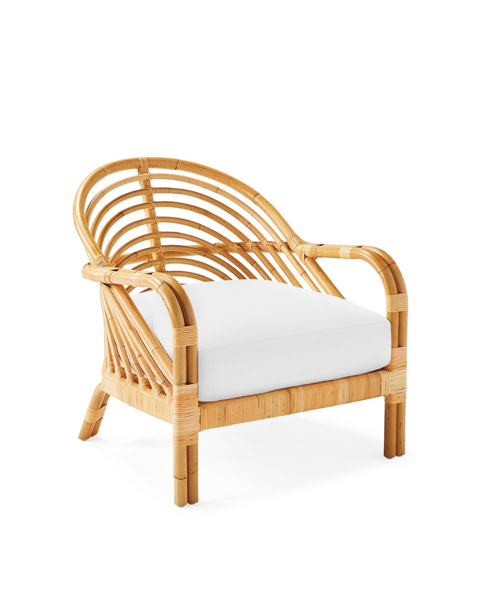 Edgewater Rattan Lounge Chair | Serena and Lily