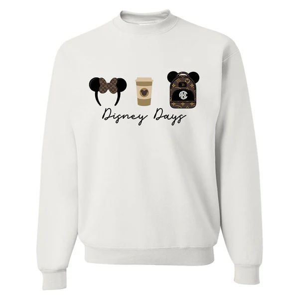 Monogrammed 'Disney Days' Crewneck Sweatshirt | United Monograms