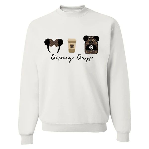 Monogrammed 'Disney Days' Crewneck Sweatshirt | United Monograms