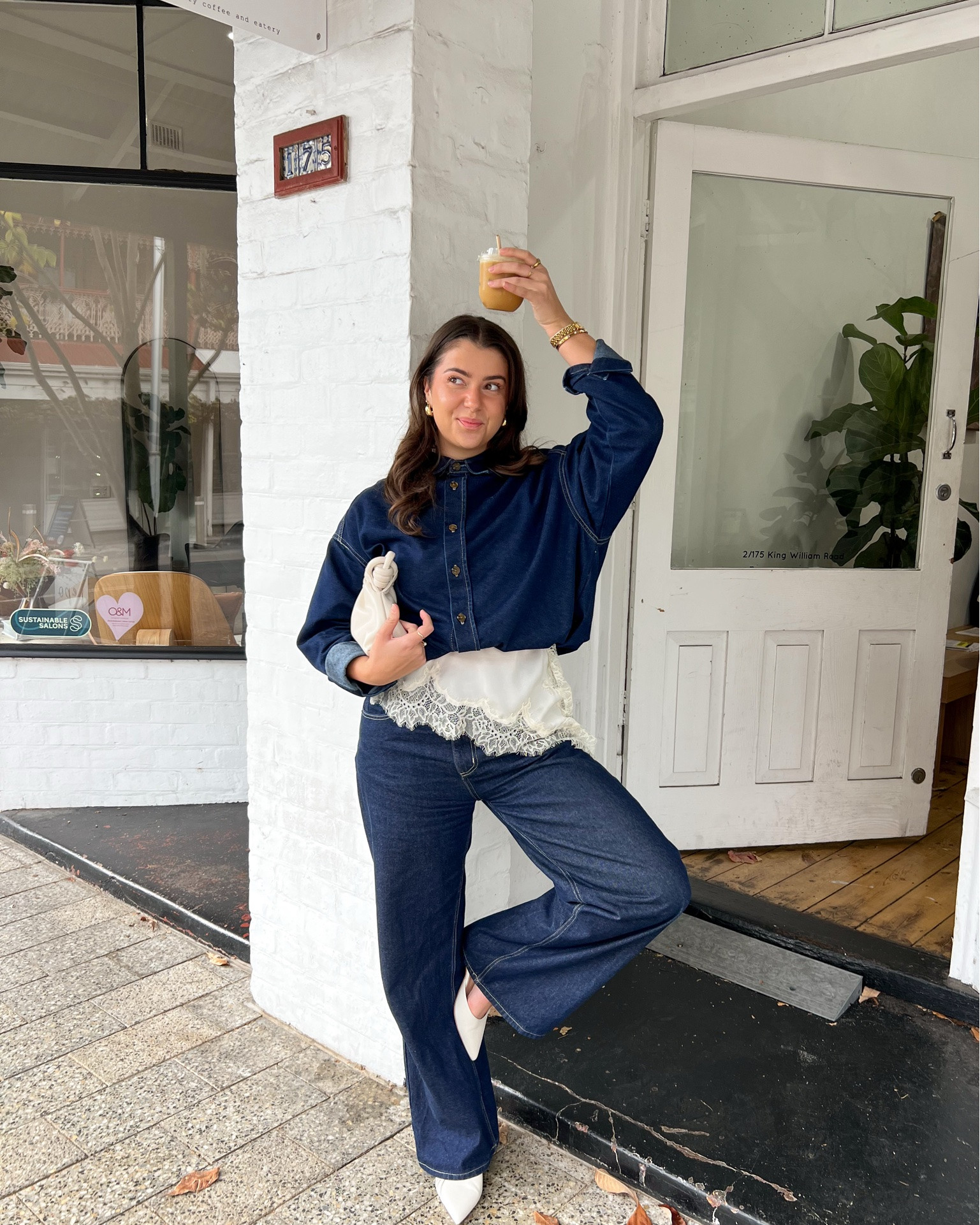 i LOVE my double denim set from dissh! i added my zara lace hemmed tshirt underneath and tucked the denim shirt under to show the added detail + layering ⭐️

sizes
denim shirt - AU 6 (an oversized fit! i recommend sizing down)
jeans - AU 10 (definitely a relaxed fit)
heels - AU8

#LTKaustralia #LTKautumn #LTKjeans