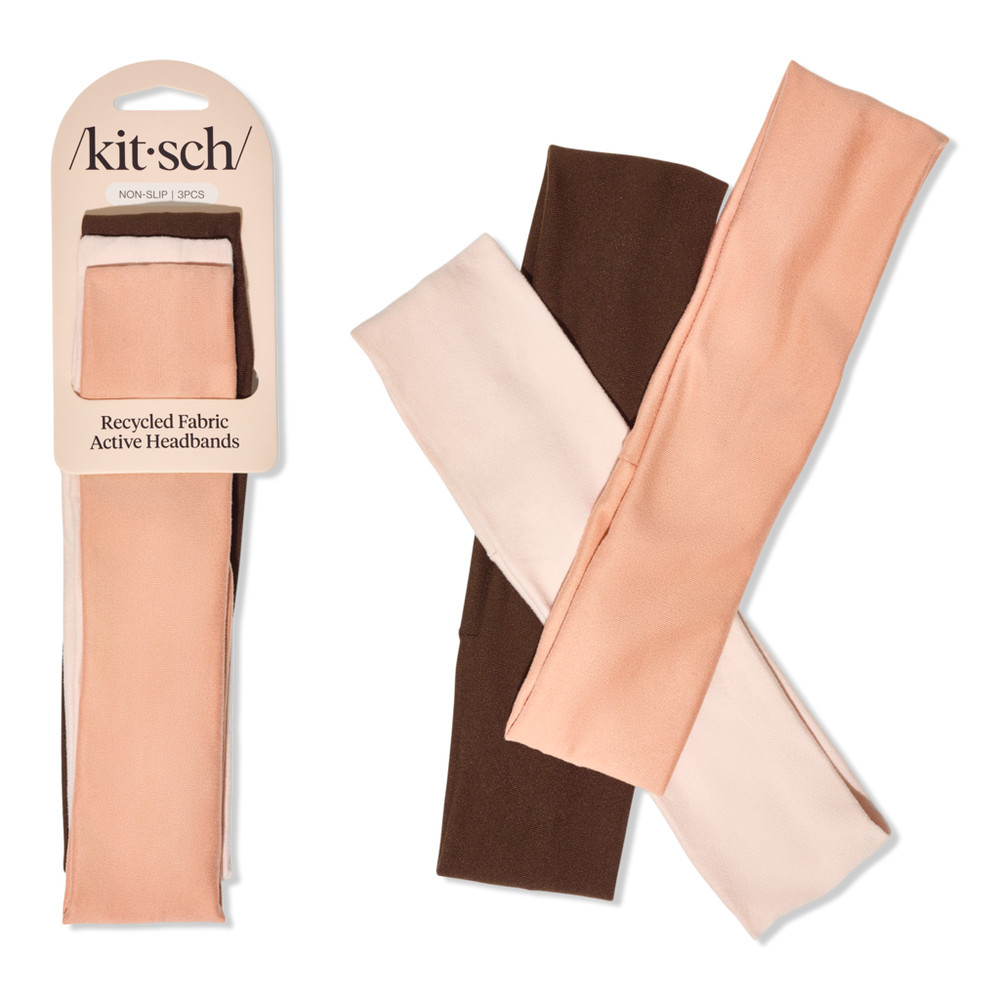 Kitsch Active Headbands 3 Piece Set - Rosewood | Ulta
