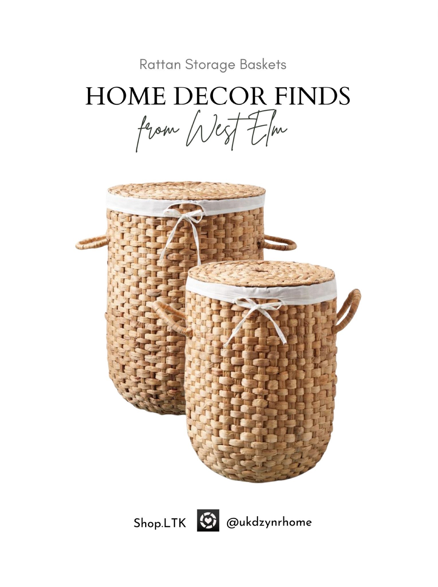 Rattan Storage Linen Baskets

#LTKhome